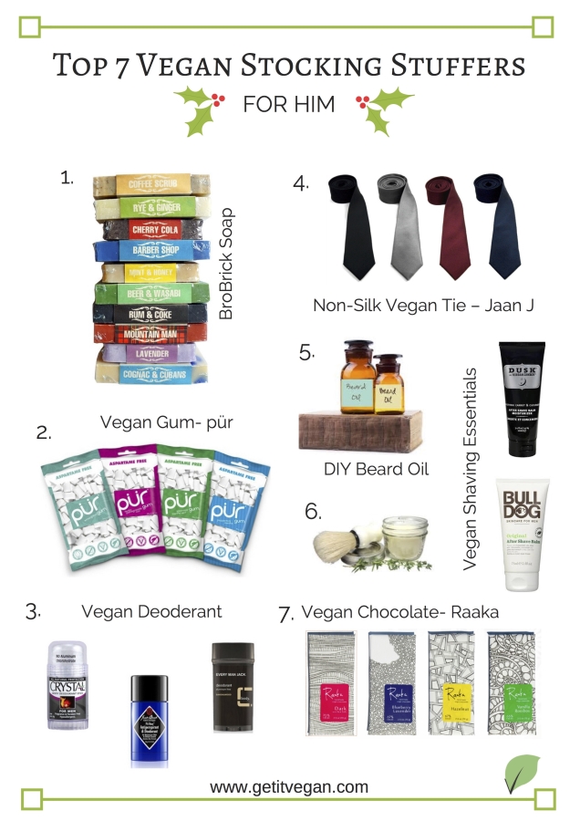 Top 7 Vegan Men's Stocking Stuffers