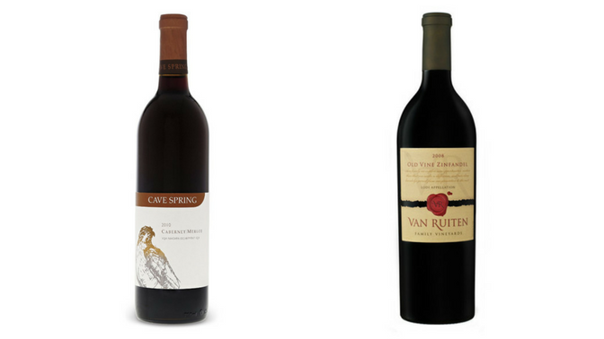 Cave Spring Vegan Merlot & Van Ruiten Vegan Zinfandel