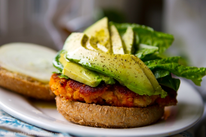 Sweet Potato Veggie Burgers by Happy Healthy Life