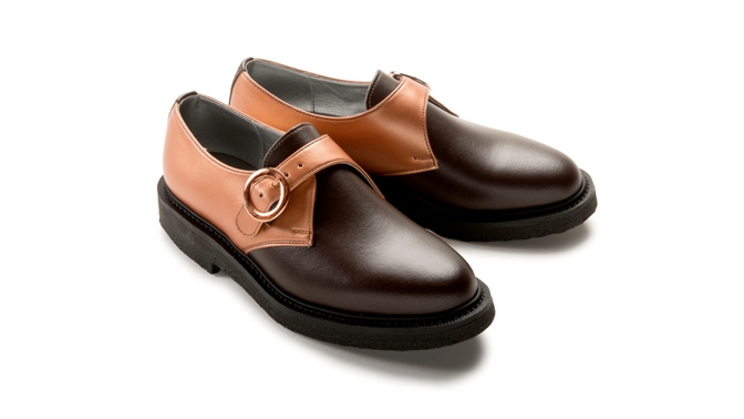 Jung Monk in Brown & Copper Friendship Vegan Shoes