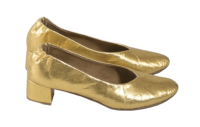 Loyal Footwear Holly Heel Gold Pinatex Vegan Low
