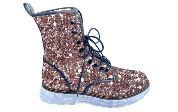 Mink custom vegan combat boots