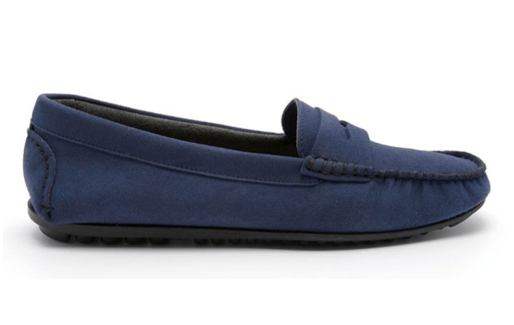 Tony vegan blue suede moccasin Noah