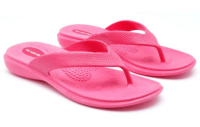 Okabashi hot pink vegan womens flip flops