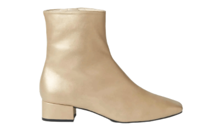 Urbanima botanic gold vegan ankle boot