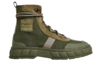 Viron vegan upcycled military style canvas boot