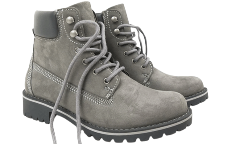 Wills Vegan Dock Boots Grey Suede Recycled