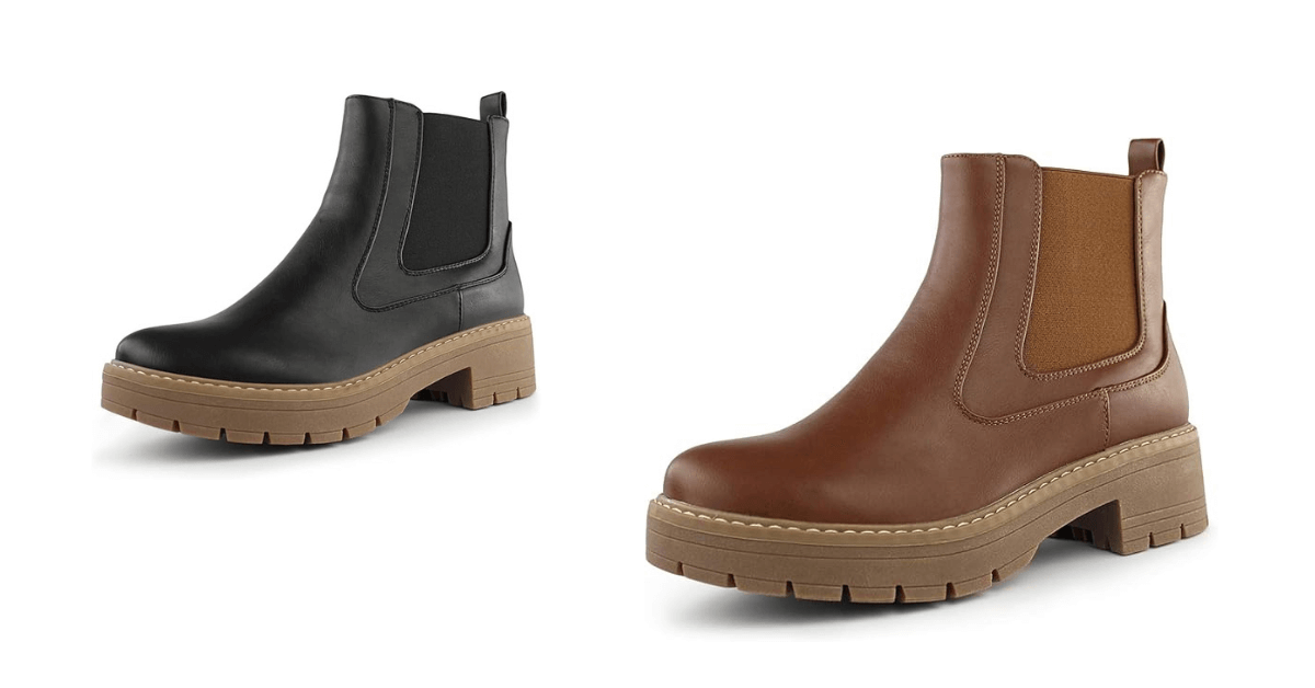 Hawkwell - Chunky Heel Vegan Chelsea Boots