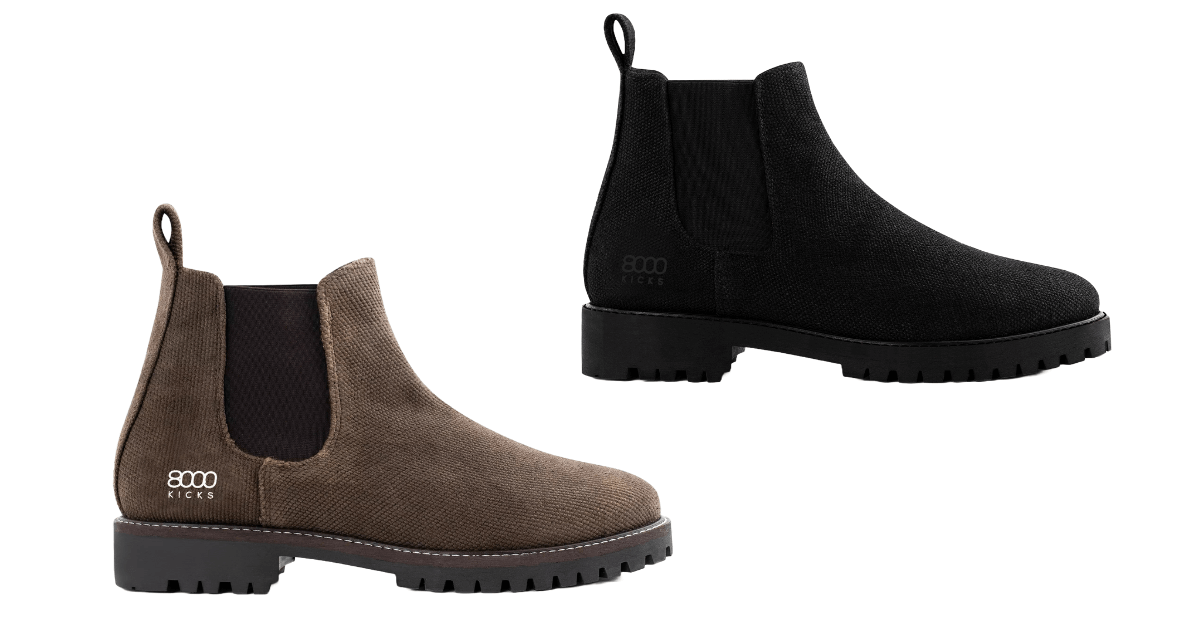 8000Kicks - Crossover Hemp Chelsea Boots