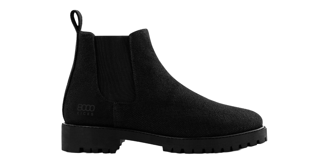 8000Kicks Hemp Canvas Chelsea Boots