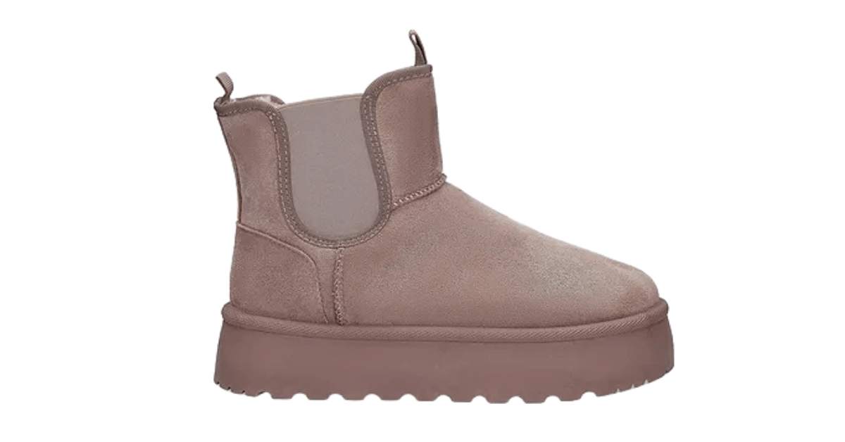 Privato Vegan Ugg-style Chelsea Boots